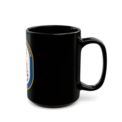 USS Halyburton FFG 40 (U.S. Navy) Black Coffee Mug-The Sticker Space