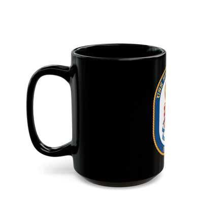 USS Halyburton FFG 40 (U.S. Navy) Black Coffee Mug-The Sticker Space