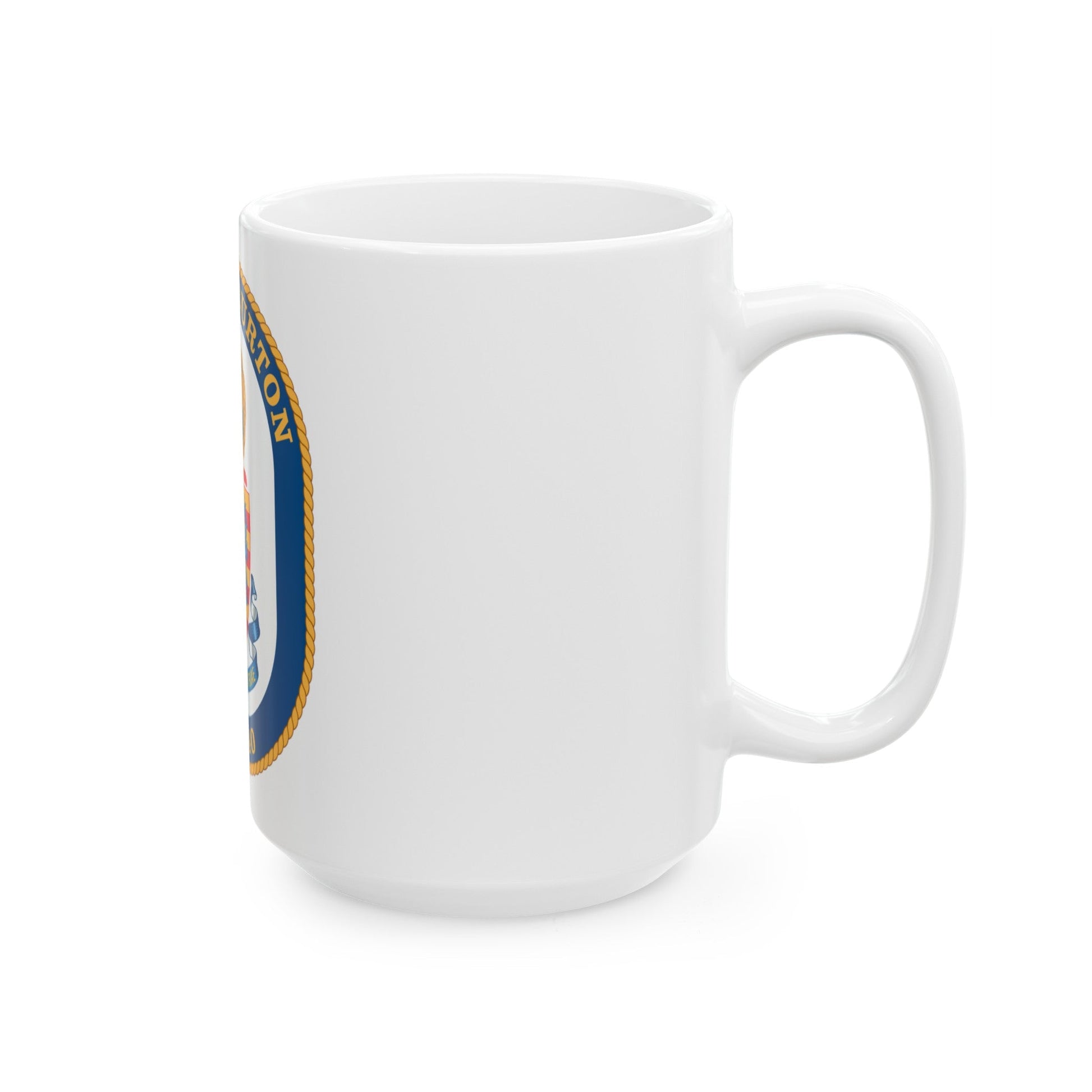 USS Halyburton FFG 40 (U.S. Navy) White Coffee Mug-The Sticker Space