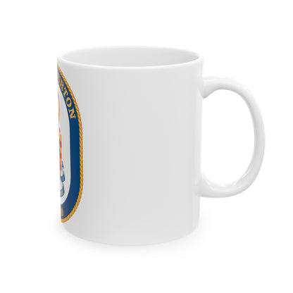 USS Halyburton FFG 40 (U.S. Navy) White Coffee Mug-The Sticker Space