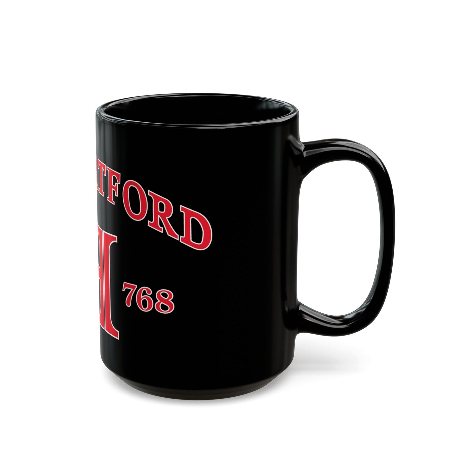 USS Hartford SSN 768 Flag (U.S. Navy) Black Coffee Mug-The Sticker Space