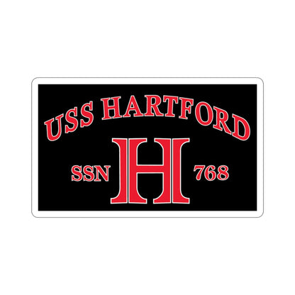 USS Hartford SSN 768 Flag (U.S. Navy) STICKER Vinyl Die-Cut Decal-3 Inch-The Sticker Space