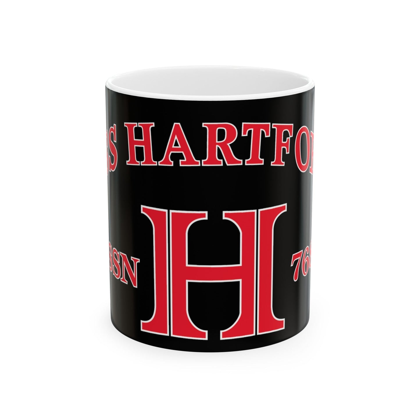 USS Hartford SSN 768 Flag (U.S. Navy) White Coffee Mug-11oz-The Sticker Space