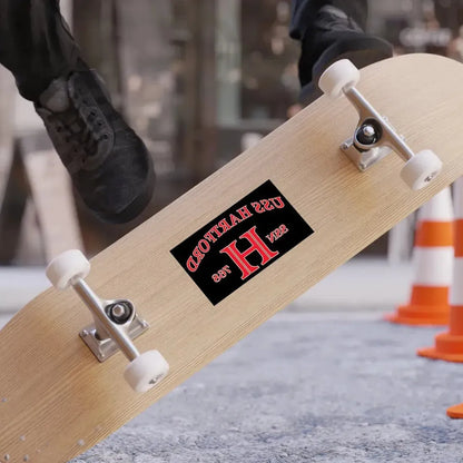 USS Hartford SSN 768 Flag (U.S. Navy) REVERSE PRINT Transparent Die-Cut STICKER - The Sticker Space