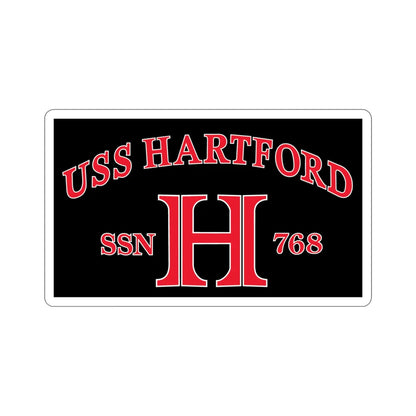 USS Hartford SSN 768 Flag (U.S. Navy) STICKER Vinyl Die-Cut Decal 4 Inch - The Sticker Space