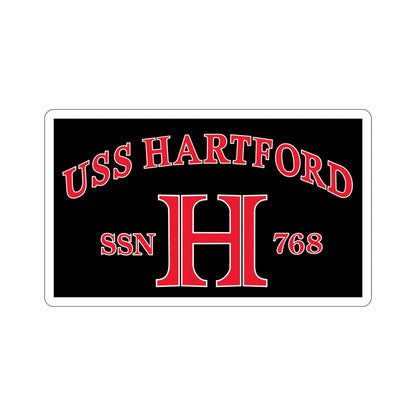 USS Hartford SSN 768 Flag (U.S. Navy) STICKER Vinyl Die-Cut Decal 5 Inch - The Sticker Space