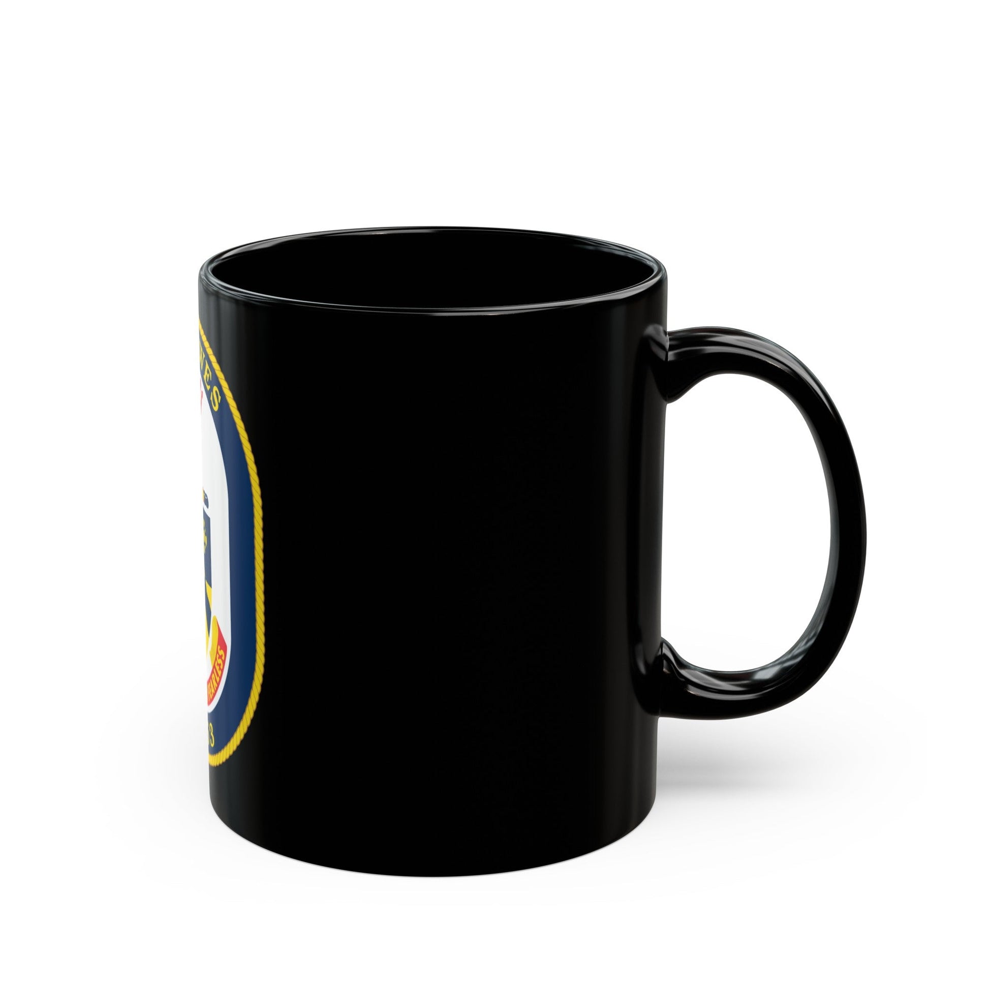 USS Hawes FFG 53 (U.S. Navy) Black Coffee Mug-The Sticker Space