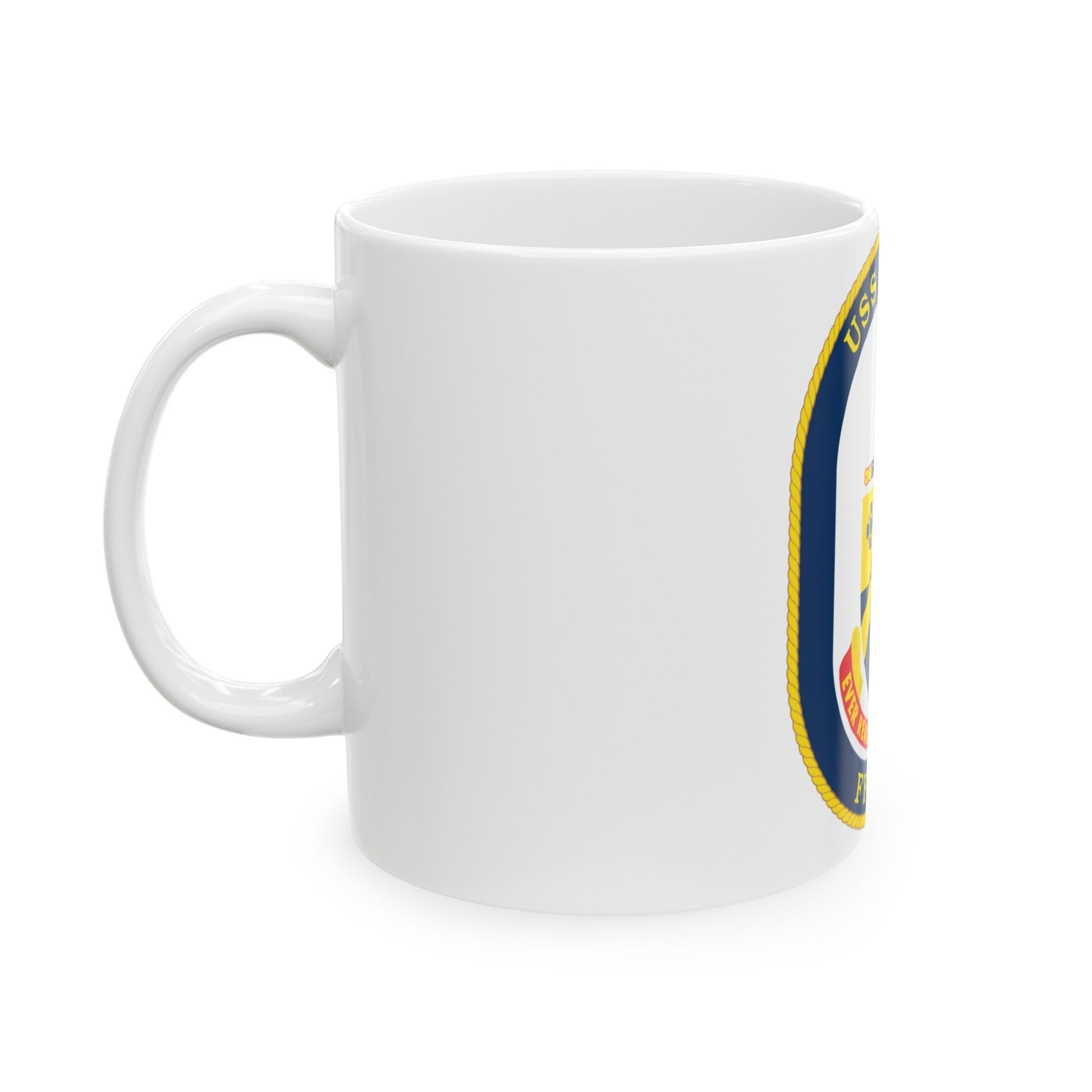 USS Hawes FFG 53 (U.S. Navy) White Coffee Mug-The Sticker Space