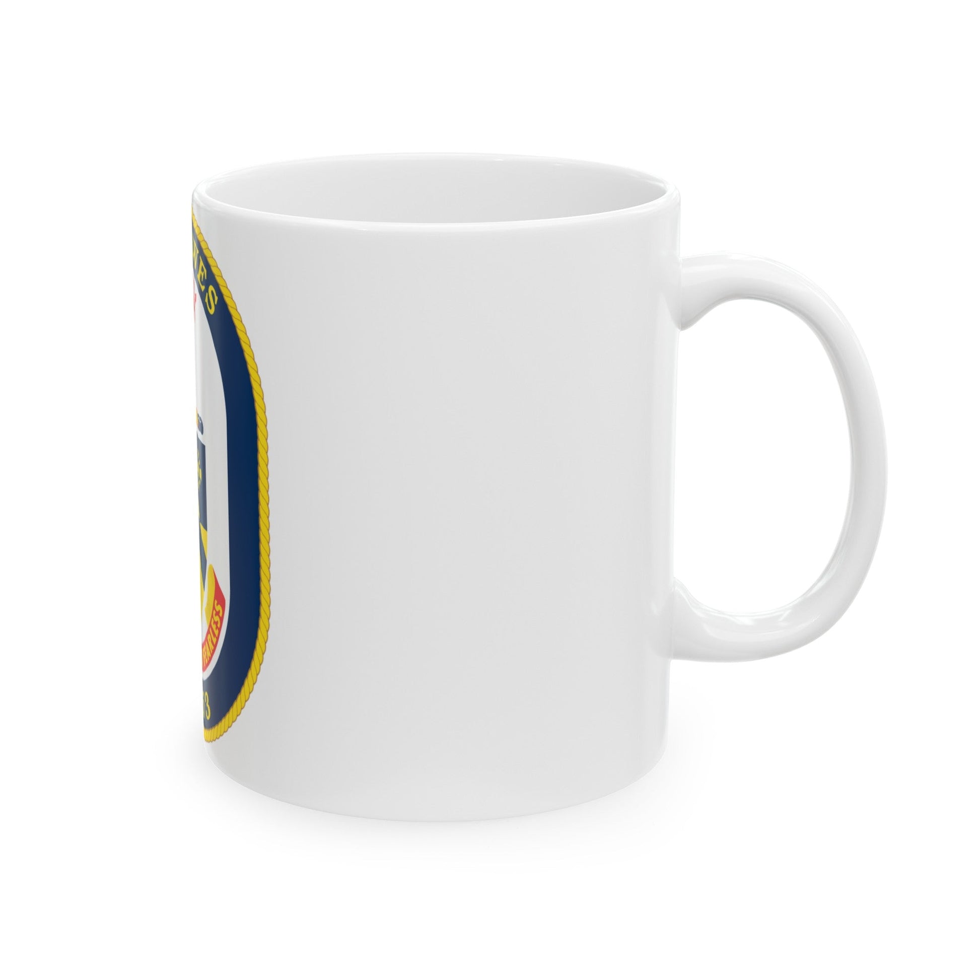 USS Hawes FFG 53 (U.S. Navy) White Coffee Mug-The Sticker Space