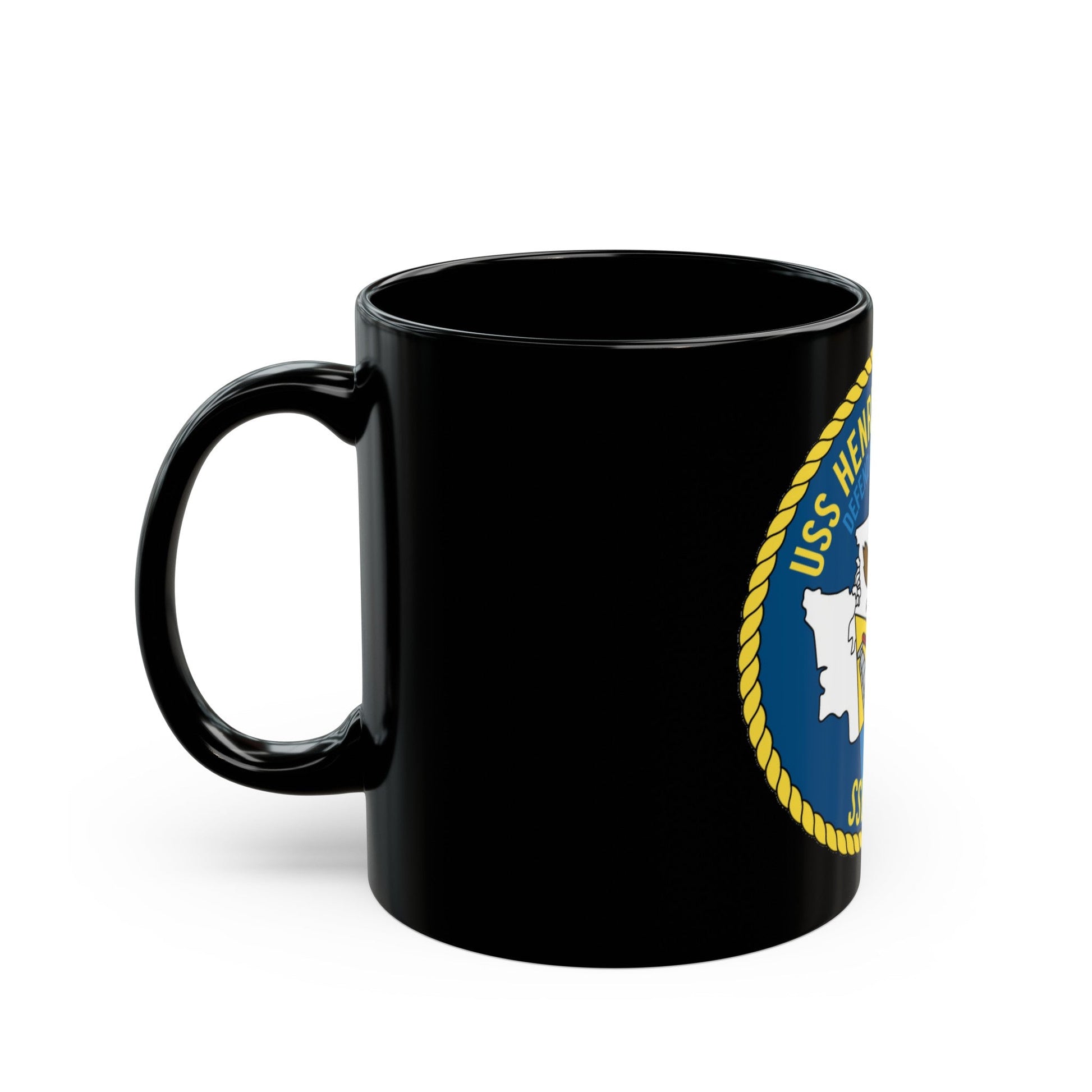 USS Henry M Jackson SSBN 730 (U.S. Navy) Black Coffee Mug-The Sticker Space