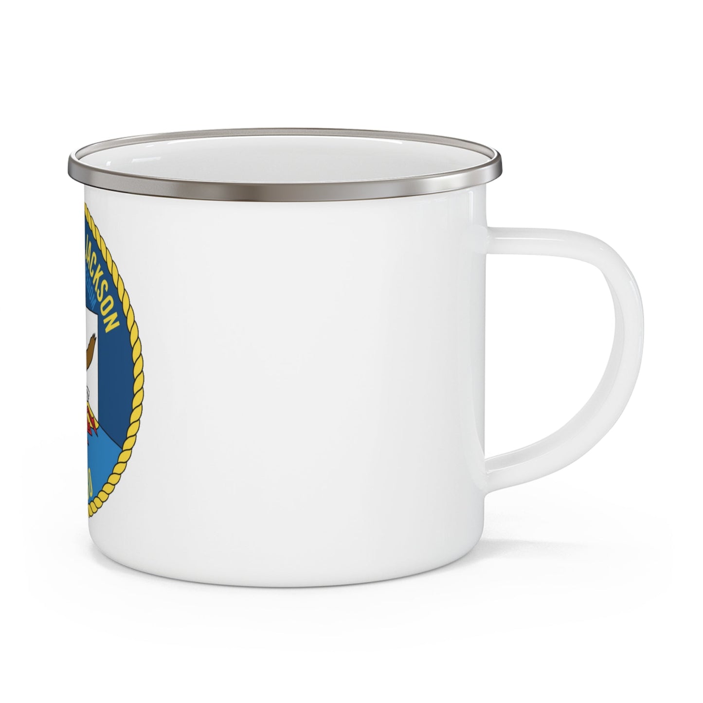 USS Henry M Jackson SSBN 730 (U.S. Navy) Enamel Mug 12oz-12oz-The Sticker Space