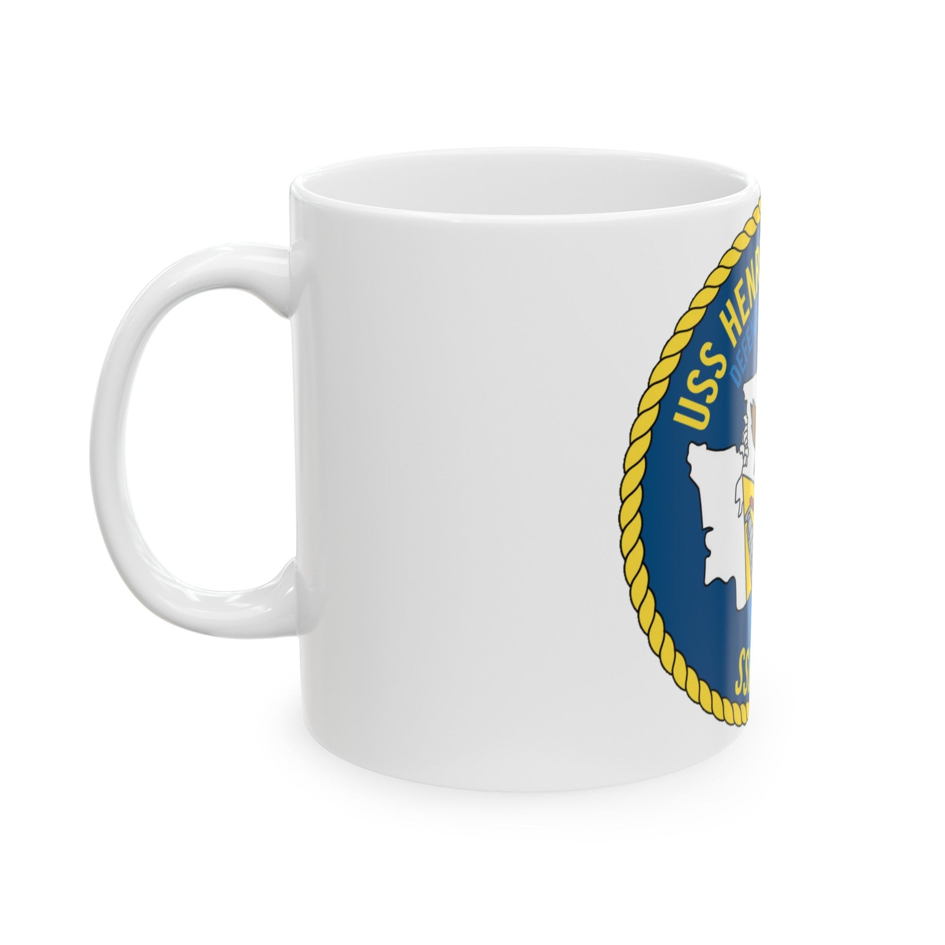 USS Henry M Jackson SSBN 730 (U.S. Navy) White Coffee Mug-The Sticker Space