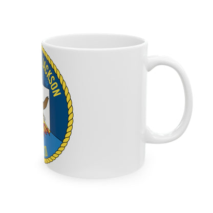 USS Henry M Jackson SSBN 730 (U.S. Navy) White Coffee Mug-The Sticker Space