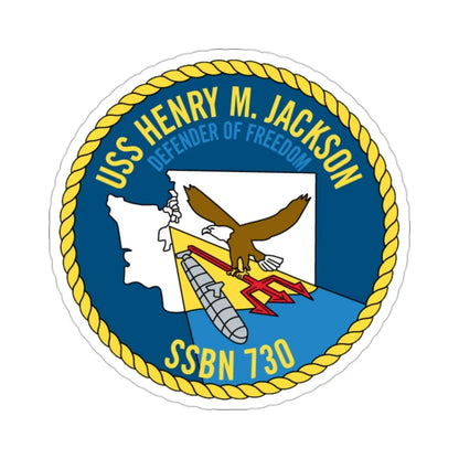 USS Henry M Jackson SSBN 730 (U.S. Navy) STICKER Vinyl Die-Cut Decal 2 Inch - The Sticker Space