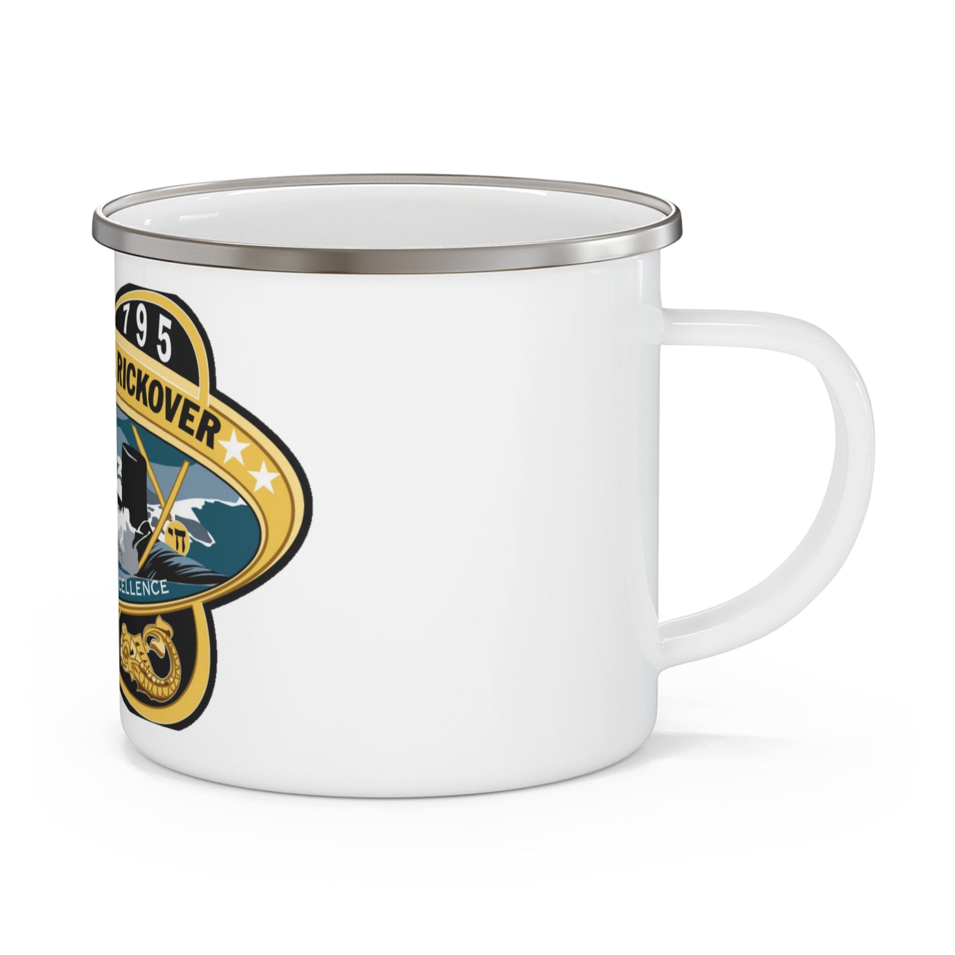 USS Hyman G Rickover SSN 795 (U.S. Navy) Enamel Mug 12oz-12oz-The Sticker Space