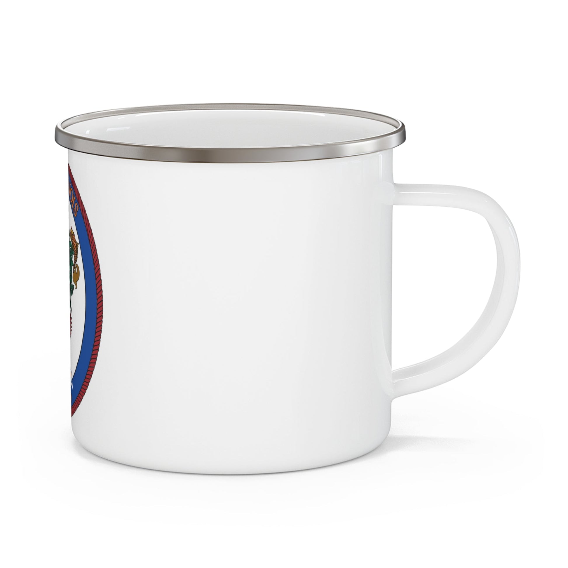 USS Illinois 786 (U.S. Navy) Enamel Mug 12oz-12oz-The Sticker Space