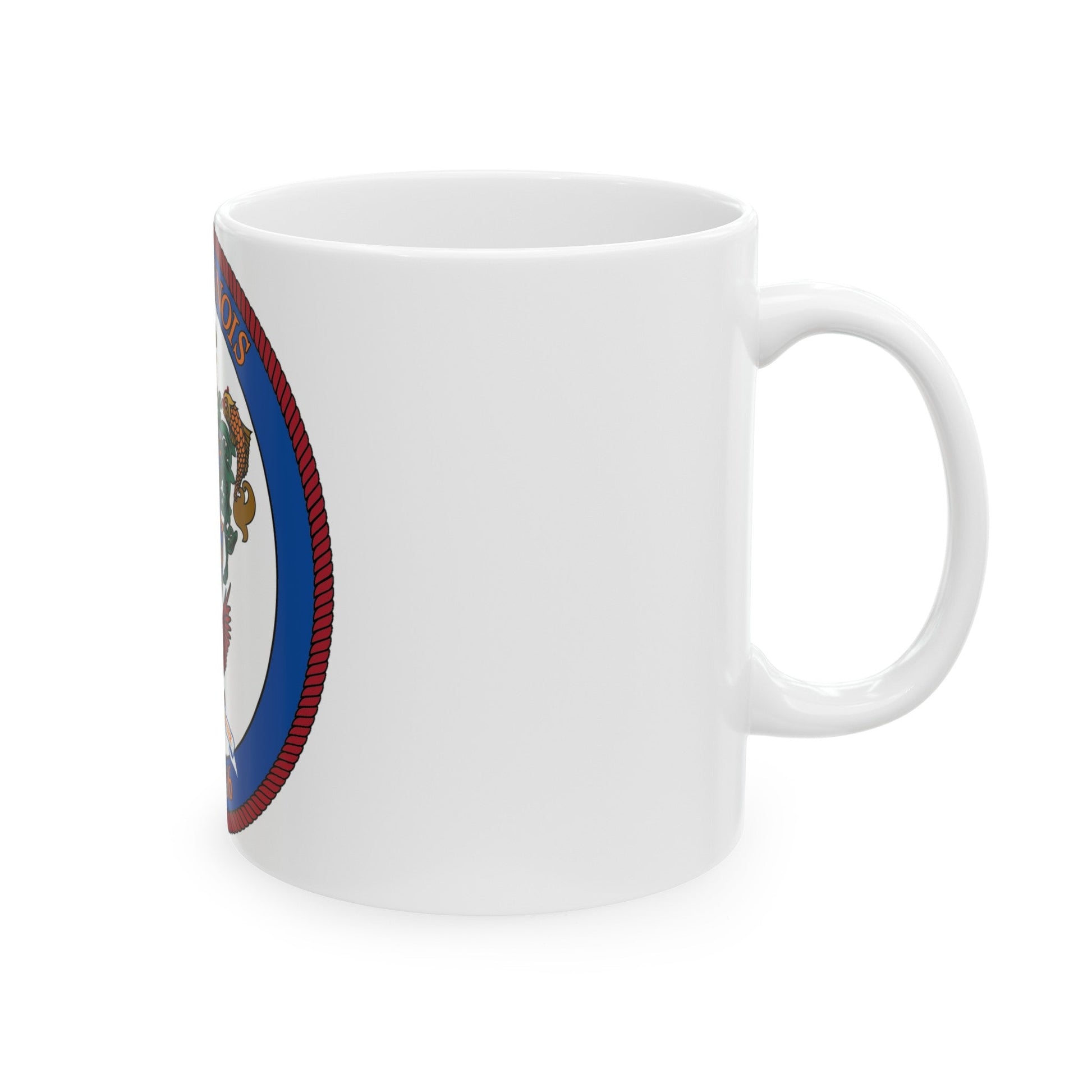 USS Illinois 786 (U.S. Navy) White Coffee Mug-The Sticker Space