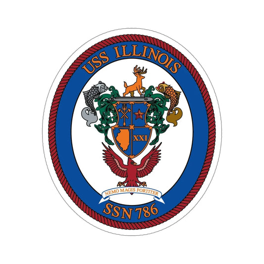 USS Illinois 786 (U.S. Navy) STICKER Vinyl Die-Cut Decal 6 Inch - The Sticker Space