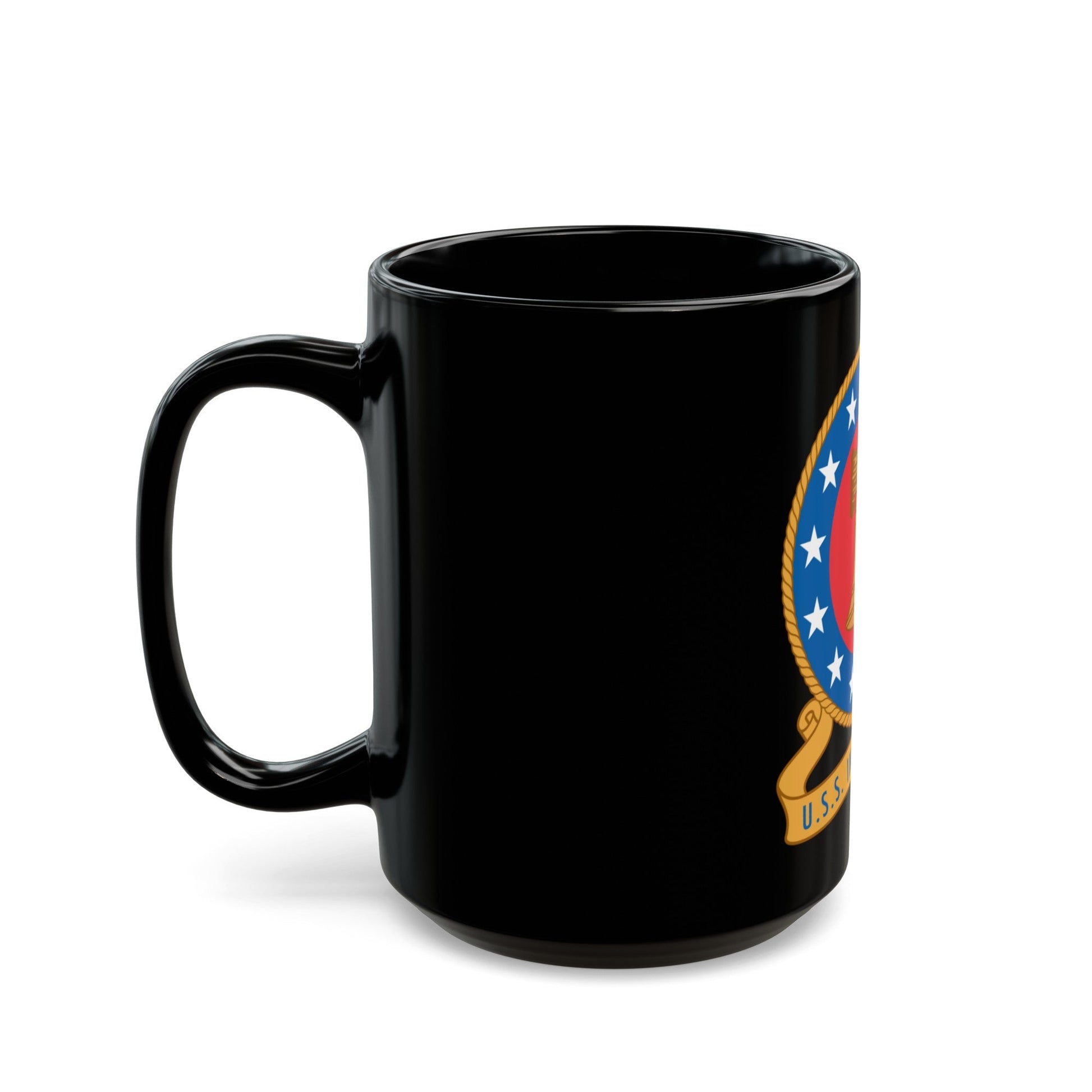 USS Independence (U.S. Navy) Black Coffee Mug-The Sticker Space