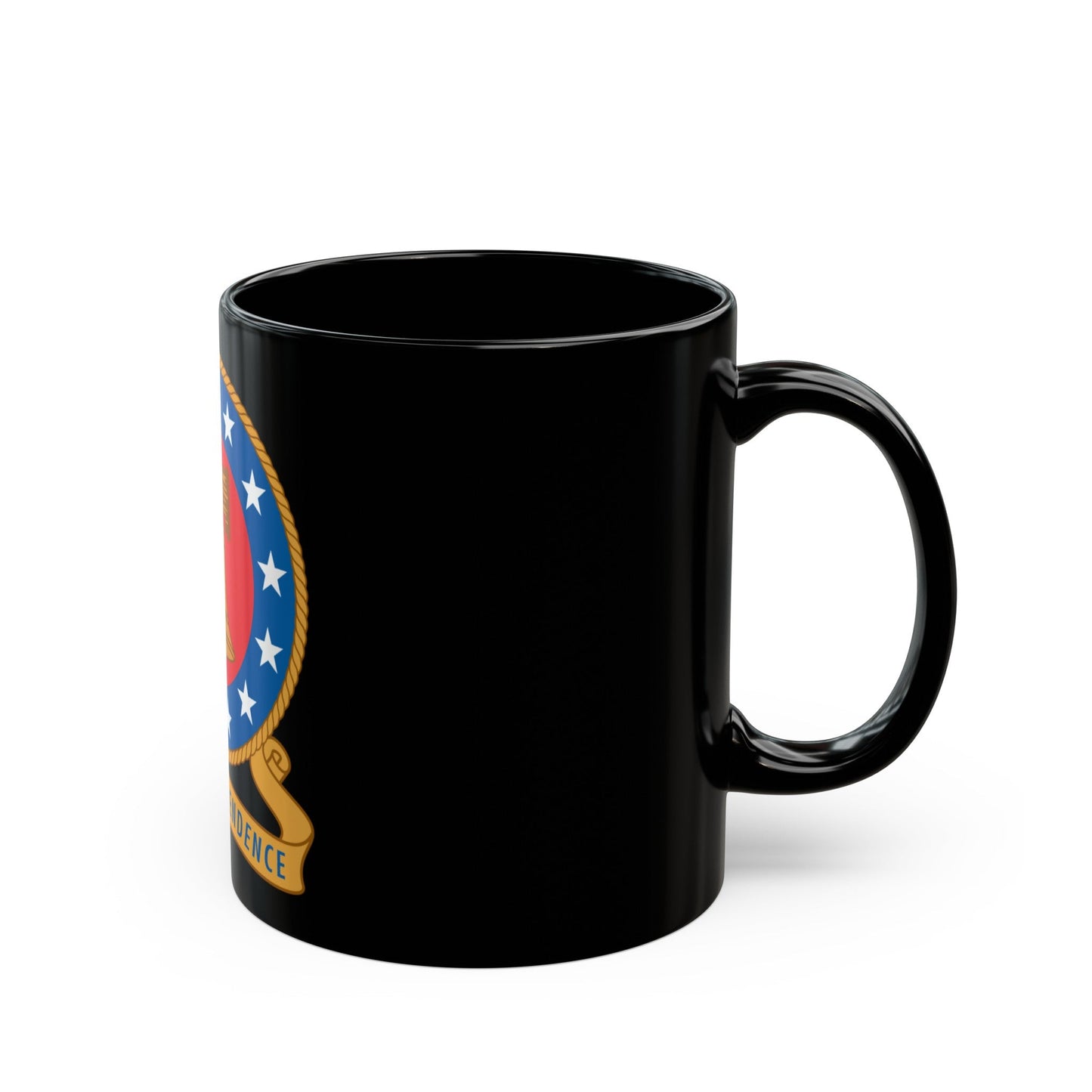 USS Independence (U.S. Navy) Black Coffee Mug-The Sticker Space