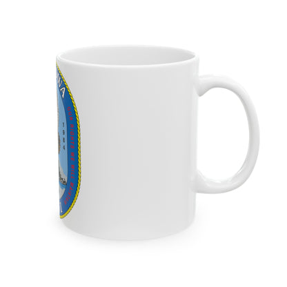 USS Iowa BB 61 (U.S. Navy) White Coffee Mug-The Sticker Space