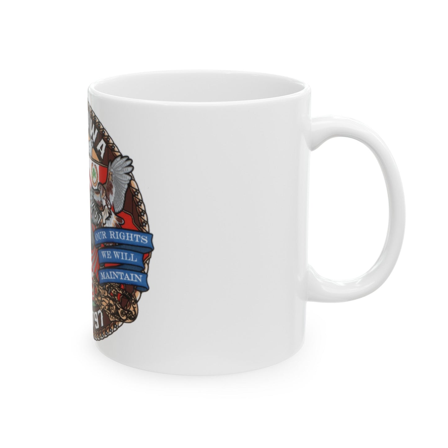 USS IOWA SSN 797 (U.S. Navy) White Coffee Mug-The Sticker Space