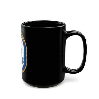 USS Jarrett FFG 33 (U.S. Navy) Black Coffee Mug-The Sticker Space