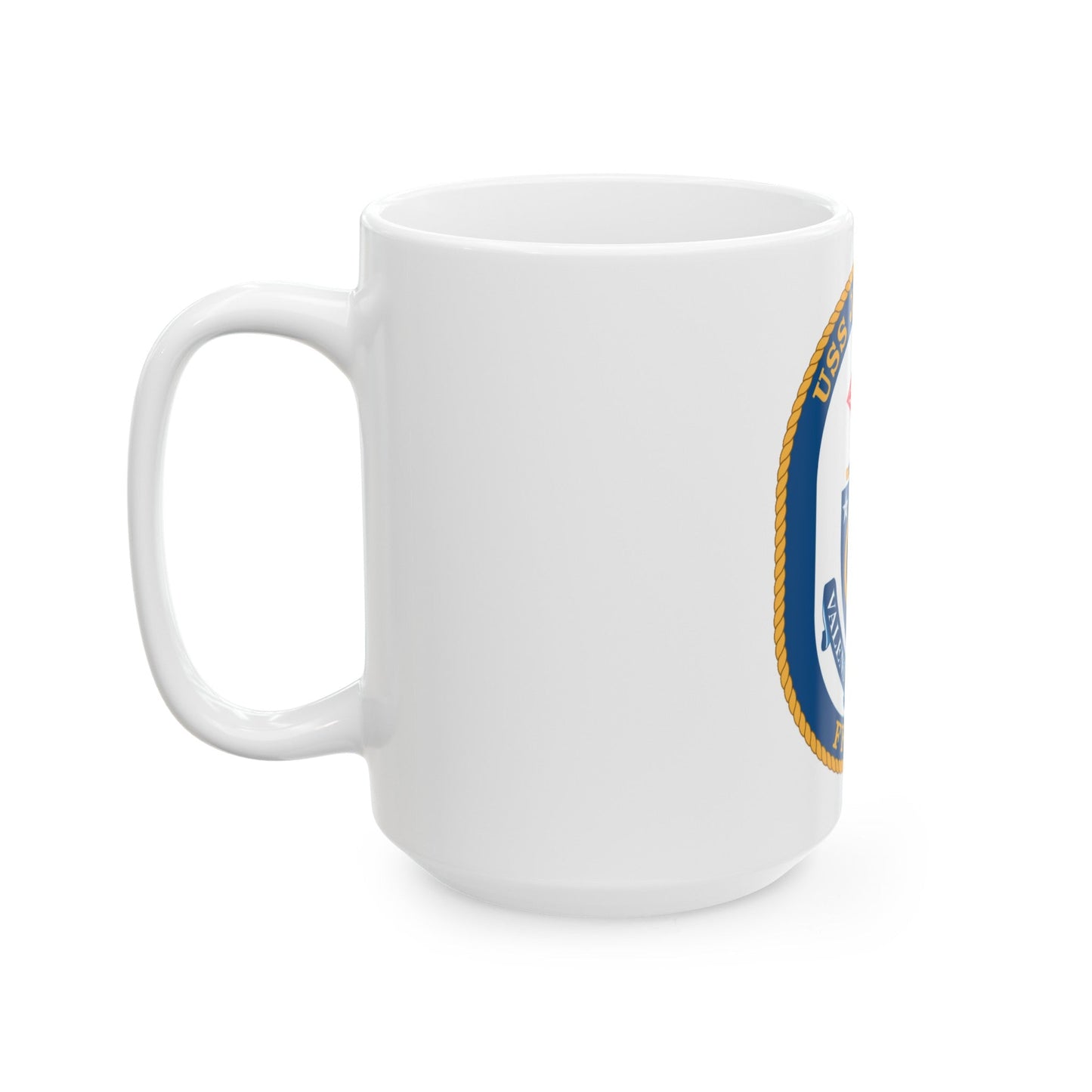 USS Jarrett FFG 33 (U.S. Navy) White Coffee Mug-The Sticker Space