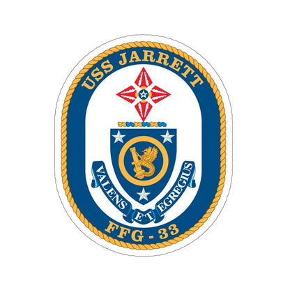 USS Jarrett FFG 33 (U.S. Navy) STICKER Vinyl Die-Cut Decal 5 Inch - The Sticker Space