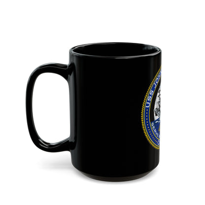 USS JOHN F KENNEDY CVN 79 (U.S. Navy) Black Coffee Mug-The Sticker Space