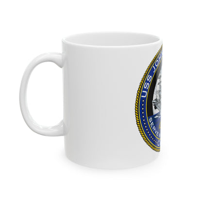 USS JOHN F KENNEDY CVN 79 (U.S. Navy) White Coffee Mug-The Sticker Space