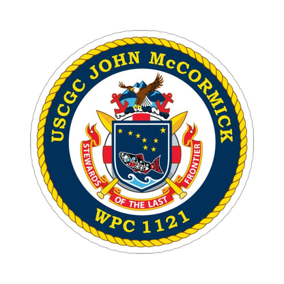 USS John McCormick WPC 1121 (U.S. Coast Guard) STICKER Vinyl Die-Cut Decal 3 Inch - The Sticker Space