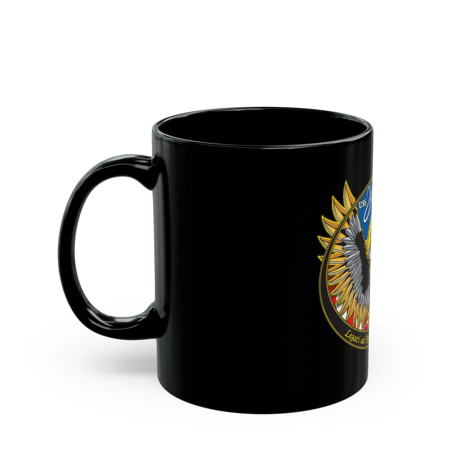 USS John Warner SSN 785 (U.S. Navy) Black Coffee Mug-The Sticker Space