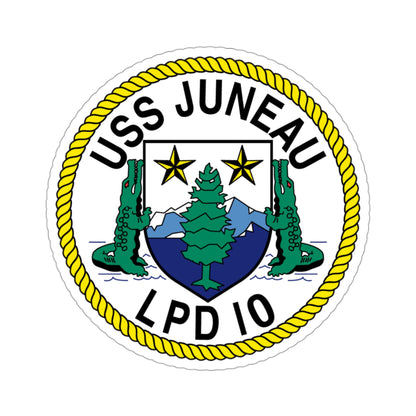 USS Juneau LPD 10 (U.S. Navy) STICKER Vinyl Die-Cut Decal-3 Inch-The Sticker Space