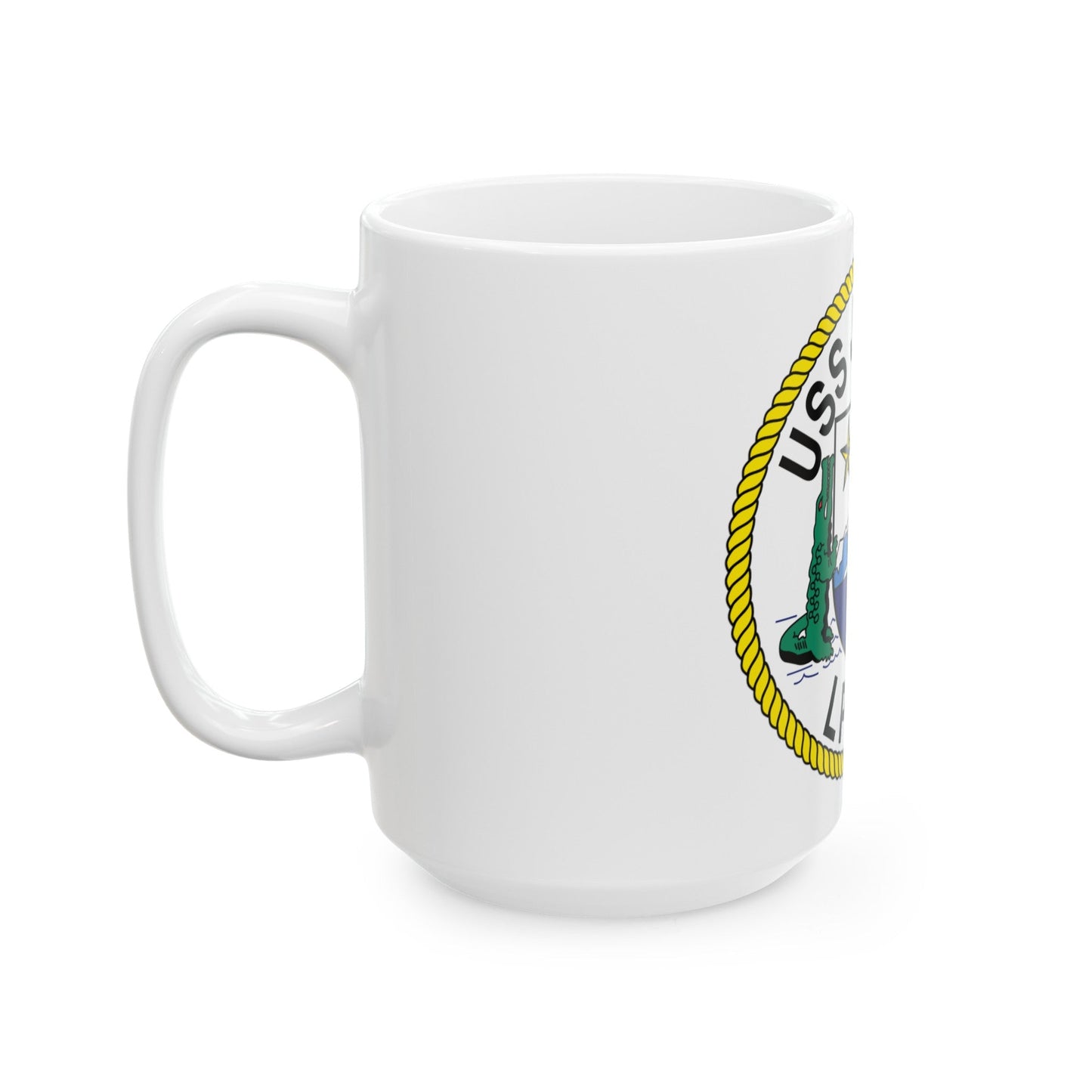 USS Juneau LPD 10 (U.S. Navy) White Coffee Mug-The Sticker Space