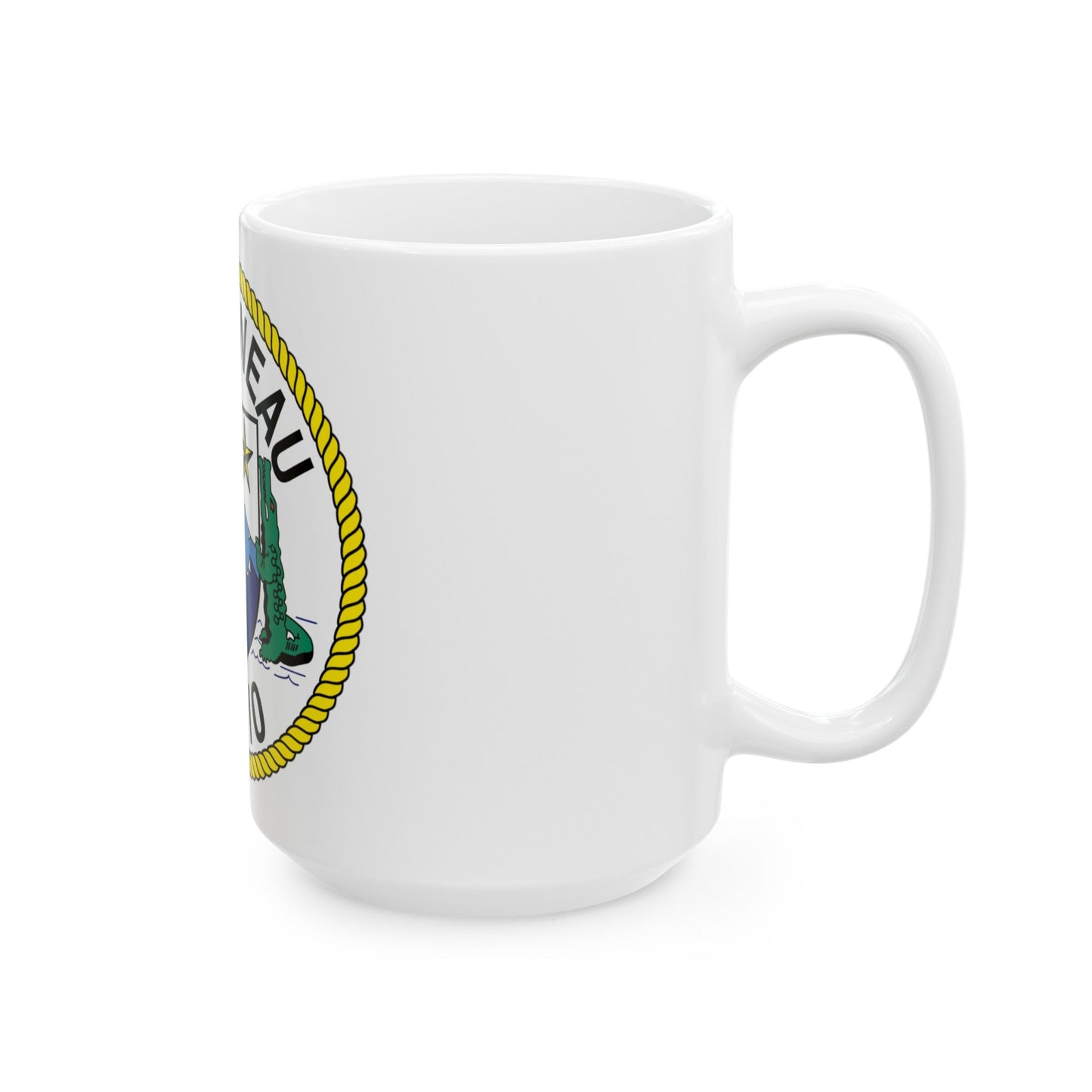 USS Juneau LPD 10 (U.S. Navy) White Coffee Mug-The Sticker Space