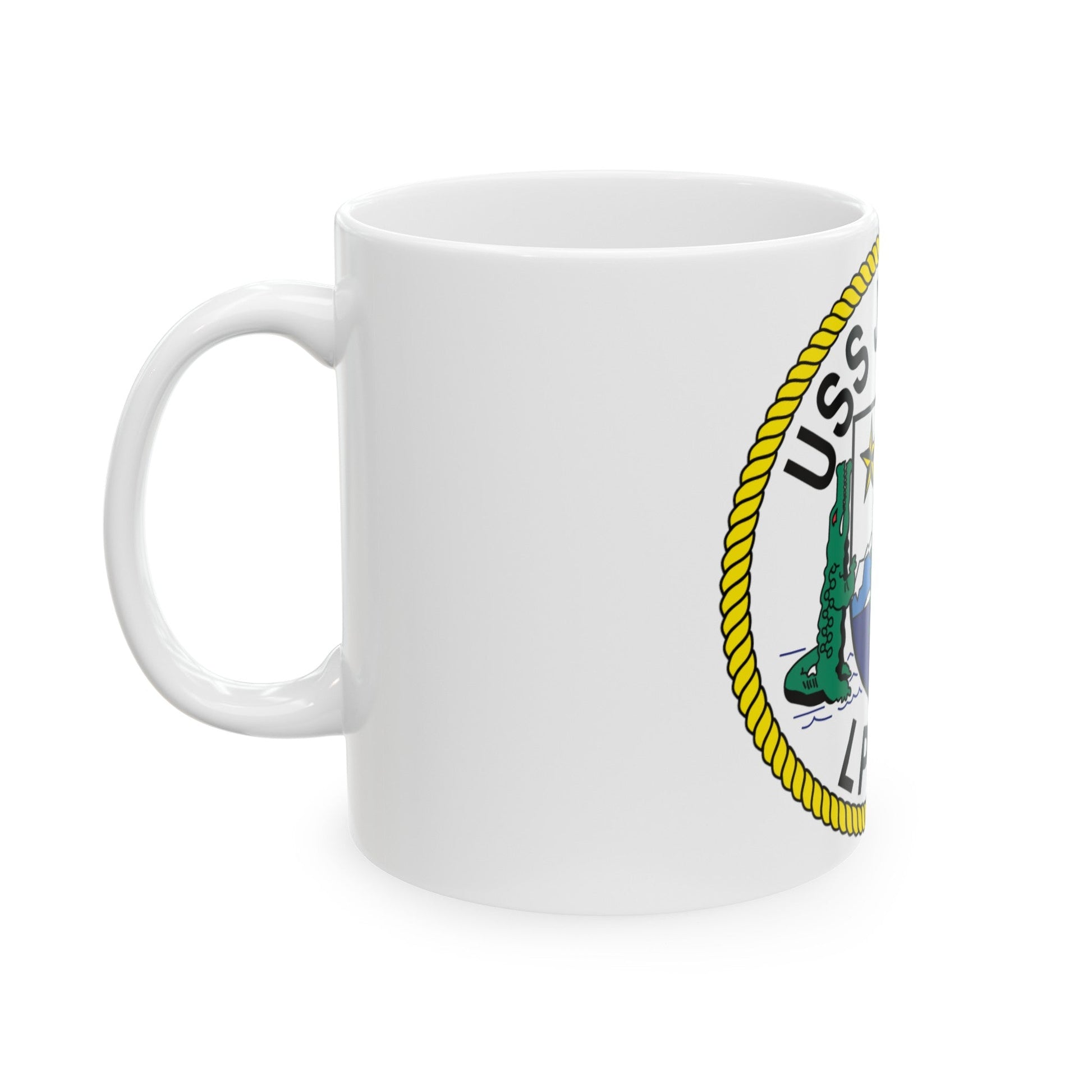 USS Juneau LPD 10 (U.S. Navy) White Coffee Mug-The Sticker Space