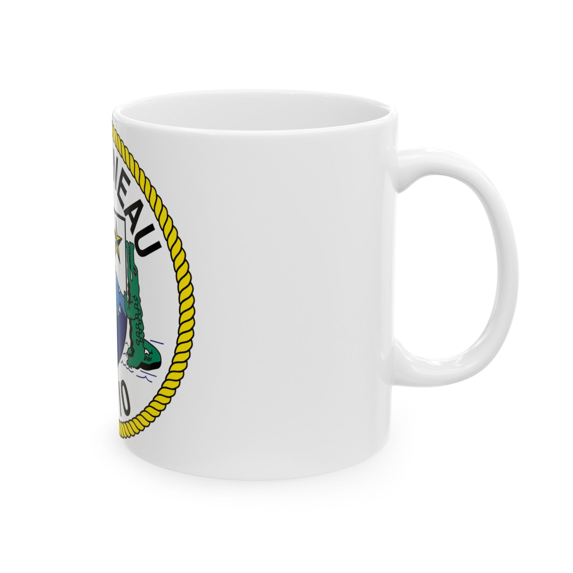 USS Juneau LPD 10 (U.S. Navy) White Coffee Mug-The Sticker Space