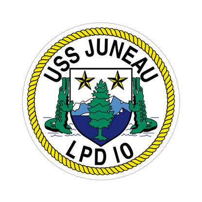USS Juneau LPD 10 (U.S. Navy) STICKER Vinyl Die-Cut Decal 2 Inch - The Sticker Space
