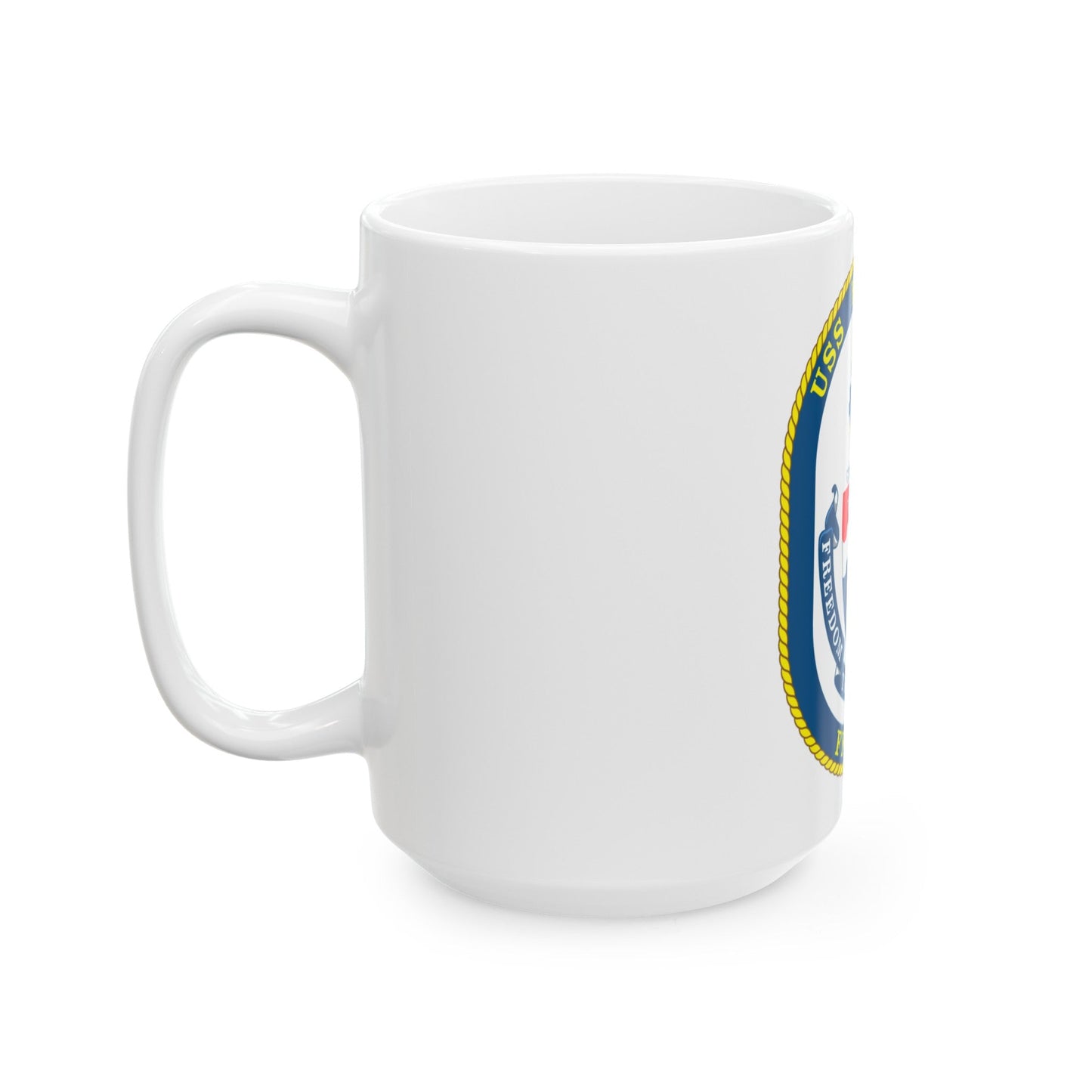 USS Klakring FFG 42 (U.S. Navy) White Coffee Mug-The Sticker Space