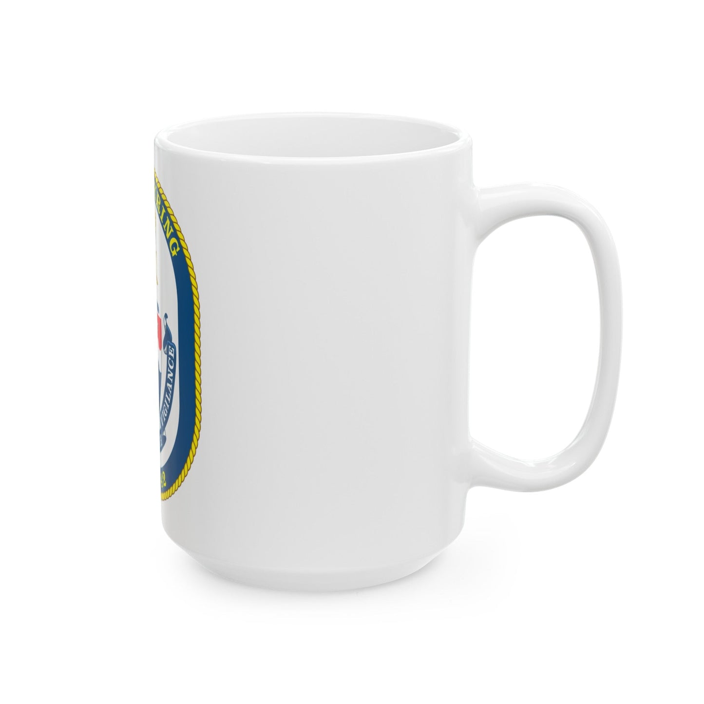 USS Klakring FFG 42 (U.S. Navy) White Coffee Mug-The Sticker Space