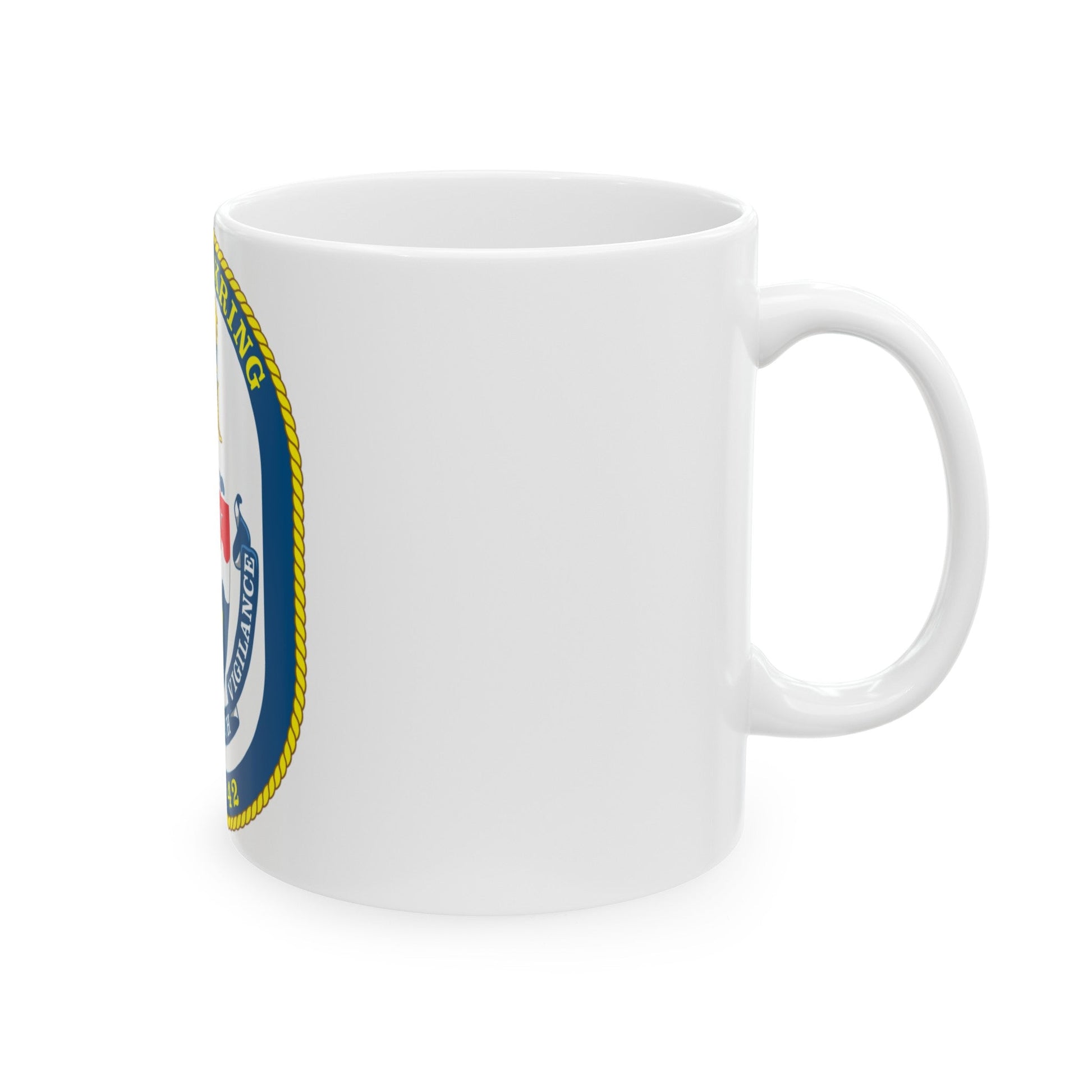 USS Klakring FFG 42 (U.S. Navy) White Coffee Mug-The Sticker Space