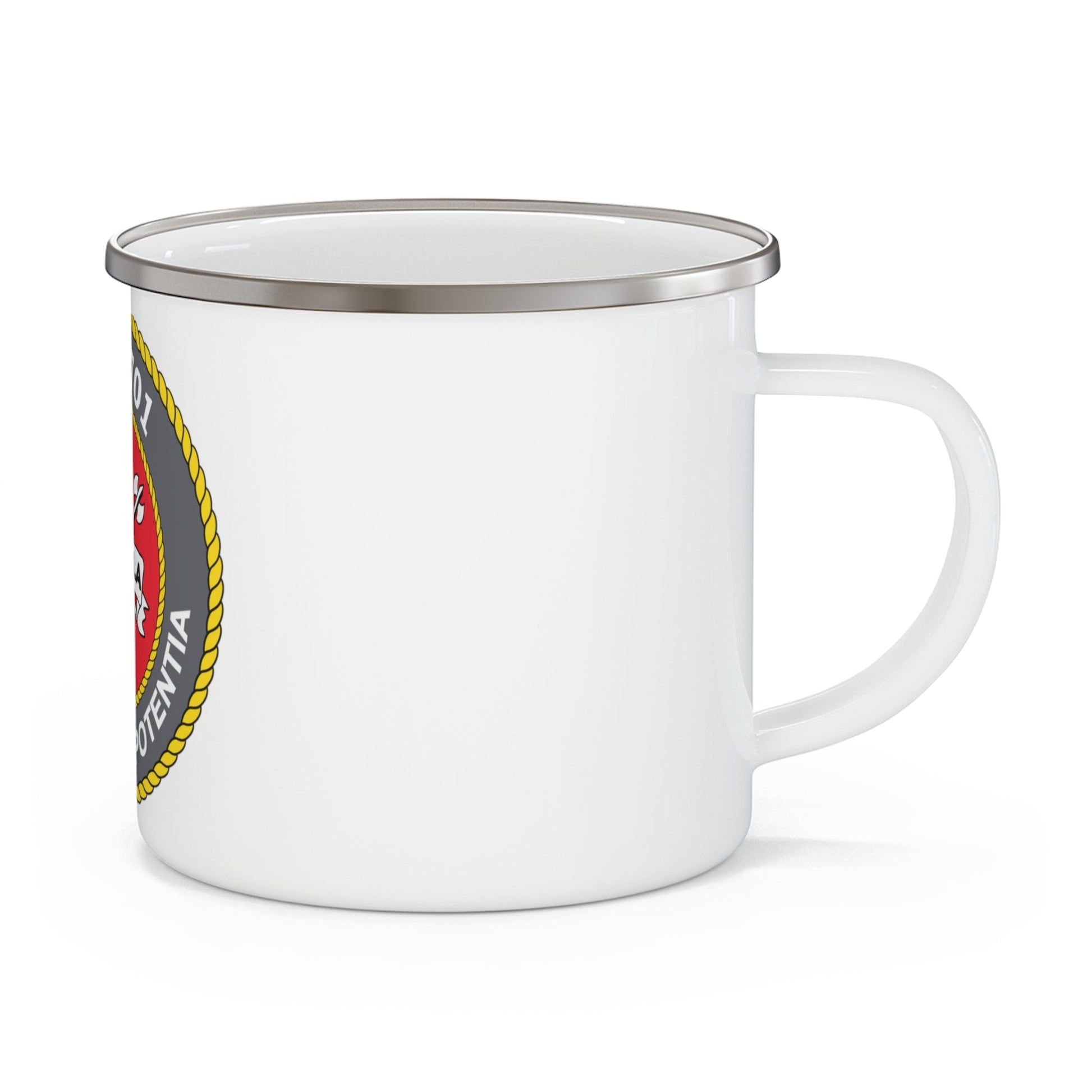 USS LA Jollo MTS 701 (U.S. Navy) Enamel Mug 12oz-12oz-The Sticker Space