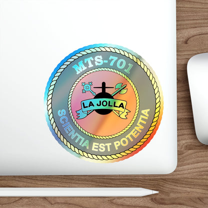 USS LA Jollo MTS 701 (U.S. Navy) Holographic STICKER Die-Cut Vinyl Decal-The Sticker Space