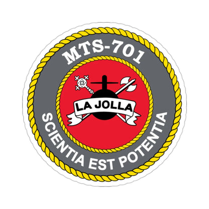 USS LA Jollo MTS 701 (U.S. Navy) STICKER Vinyl Die-Cut Decal 2 Inch - The Sticker Space