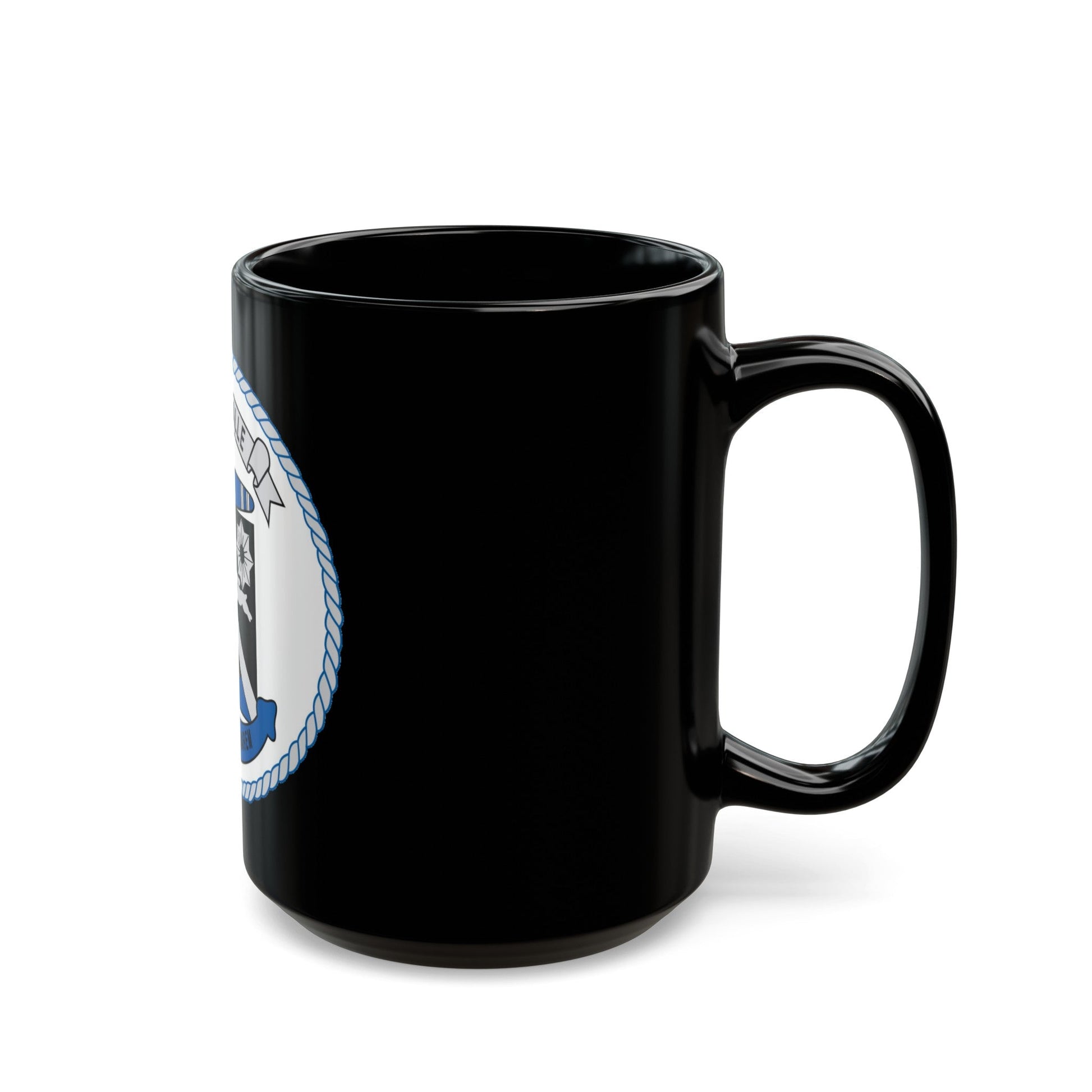 USS LA SALLE AGF 3 (U.S. Navy) Black Coffee Mug-The Sticker Space