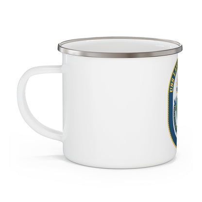 USS Lake Champlan CG 57 Crest (U.S. Navy) Enamel Mug 12oz-12oz-The Sticker Space