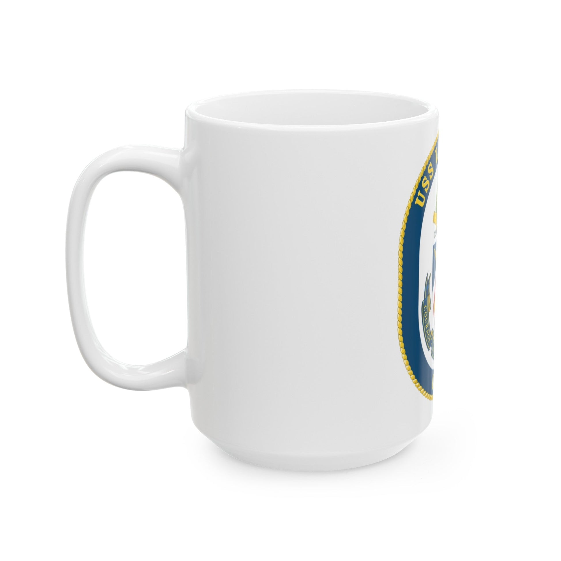 USS Lake Erie CG 70 Crest (U.S. Navy) White Coffee Mug-The Sticker Space