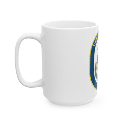 USS Lake Erie CG 70 Crest (U.S. Navy) White Coffee Mug-The Sticker Space