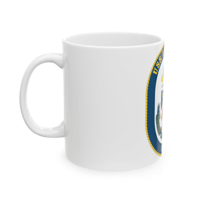 USS Lake Erie CG 70 Crest (U.S. Navy) White Coffee Mug-The Sticker Space